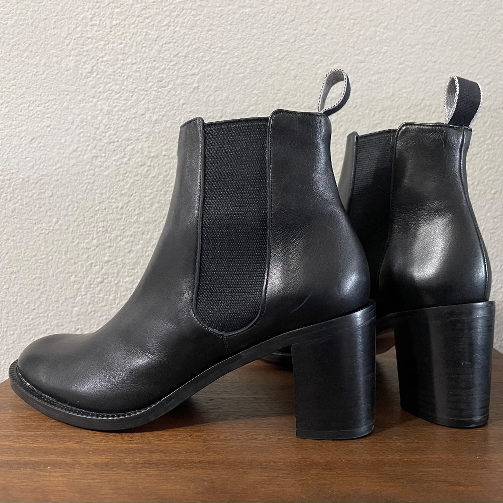 Robert Clergerie Paris Black Leather Dress Boots